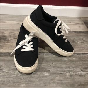 Mad Love Platform Shoes Black And White Womens Size 7